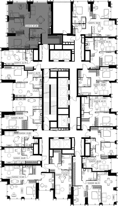3-комнатная квартира, 87,4 м² — фото 2