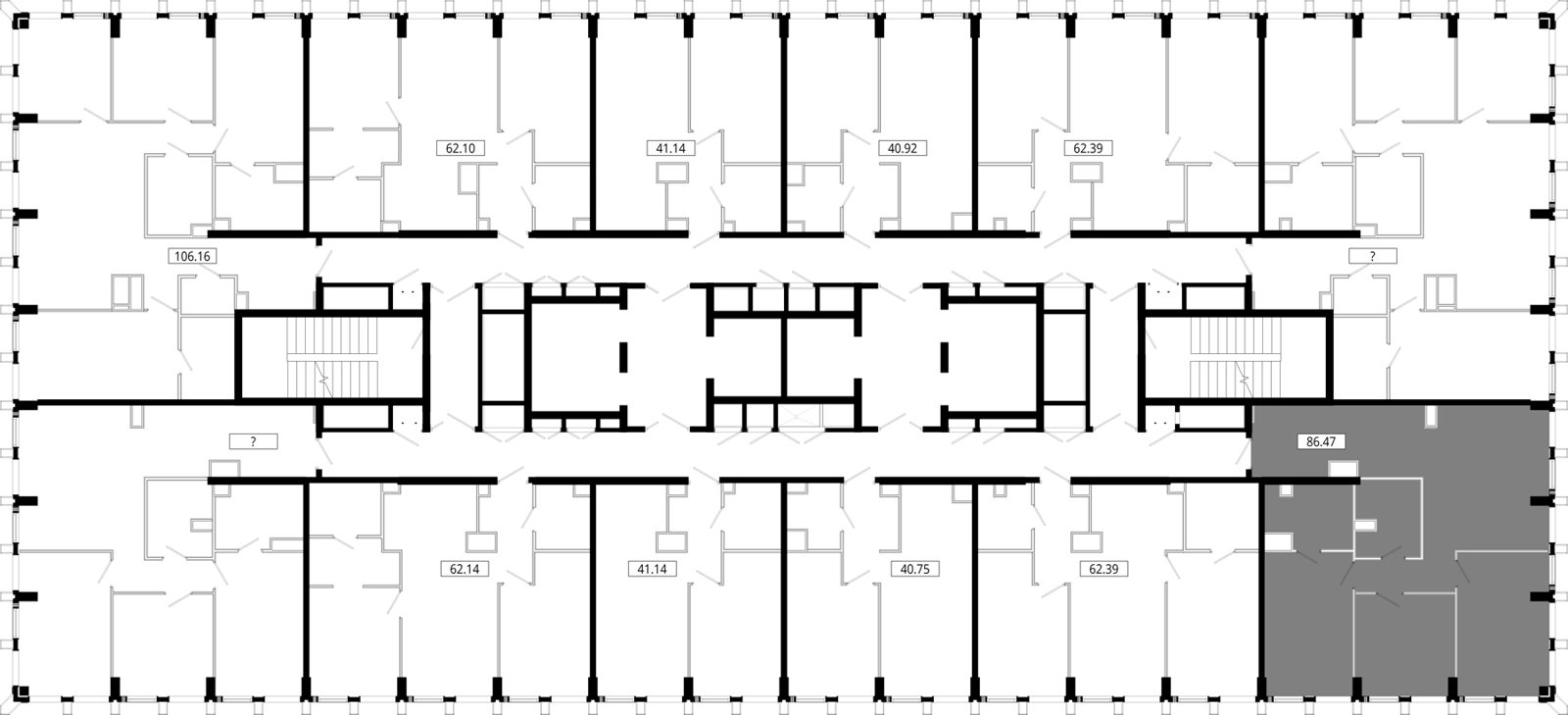 3-комнатная квартира, 86,9 м² — фото 2