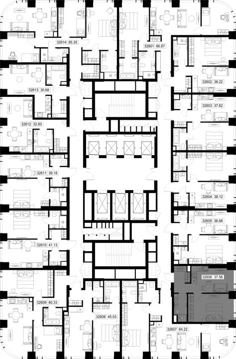 1-комнатная квартира, 37,6 м² — фото 2