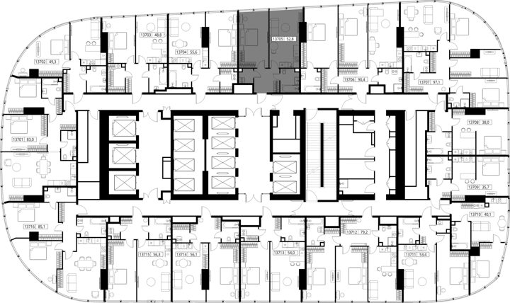 1-комнатная квартира, 52,8 м² — фото 2