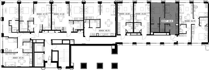 1-комнатная квартира, 38,4 м² — фото 2