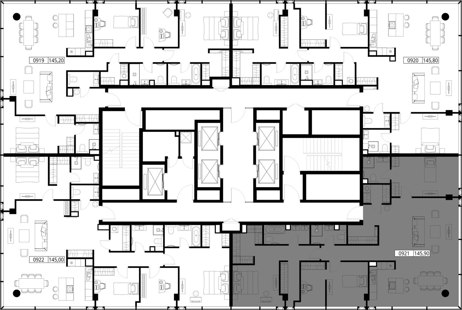 3-комнатная квартира, 145,9 м² — фото 2