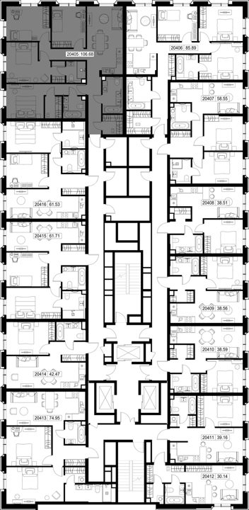4-комнатная квартира, 106,7 м² — фото 2