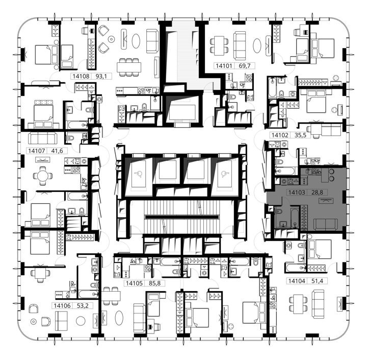 Квартира-студия, 28,8 м² — фото 2