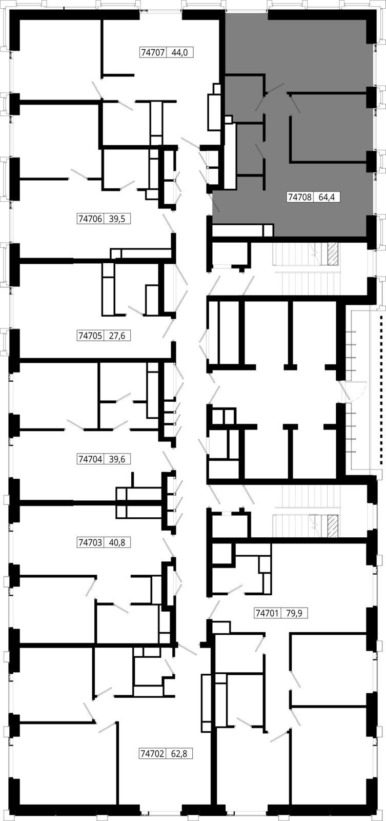 2-комнатная квартира, 64,4 м² — фото 2