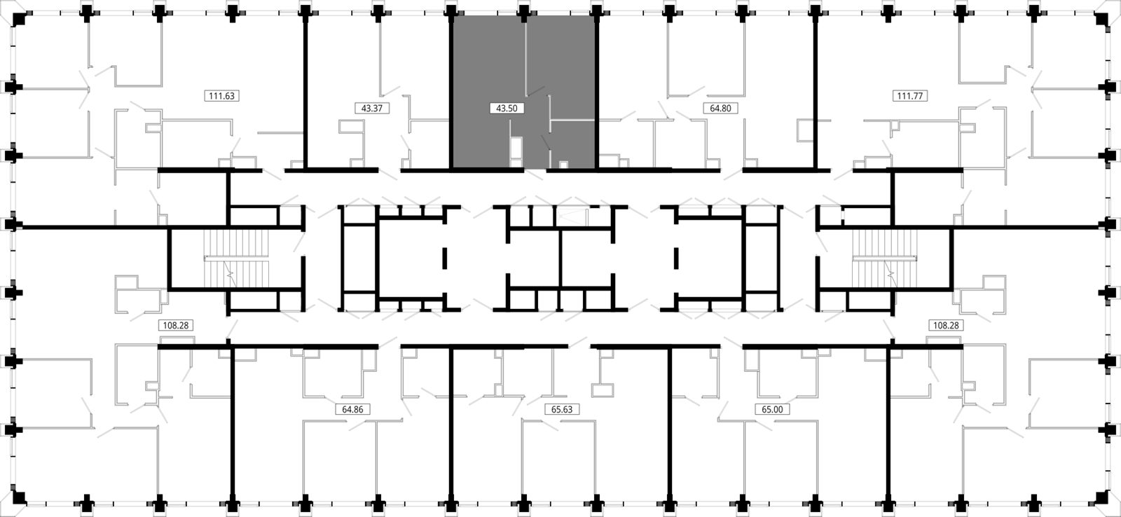 1-комнатная квартира, 44,4 м² — фото 2