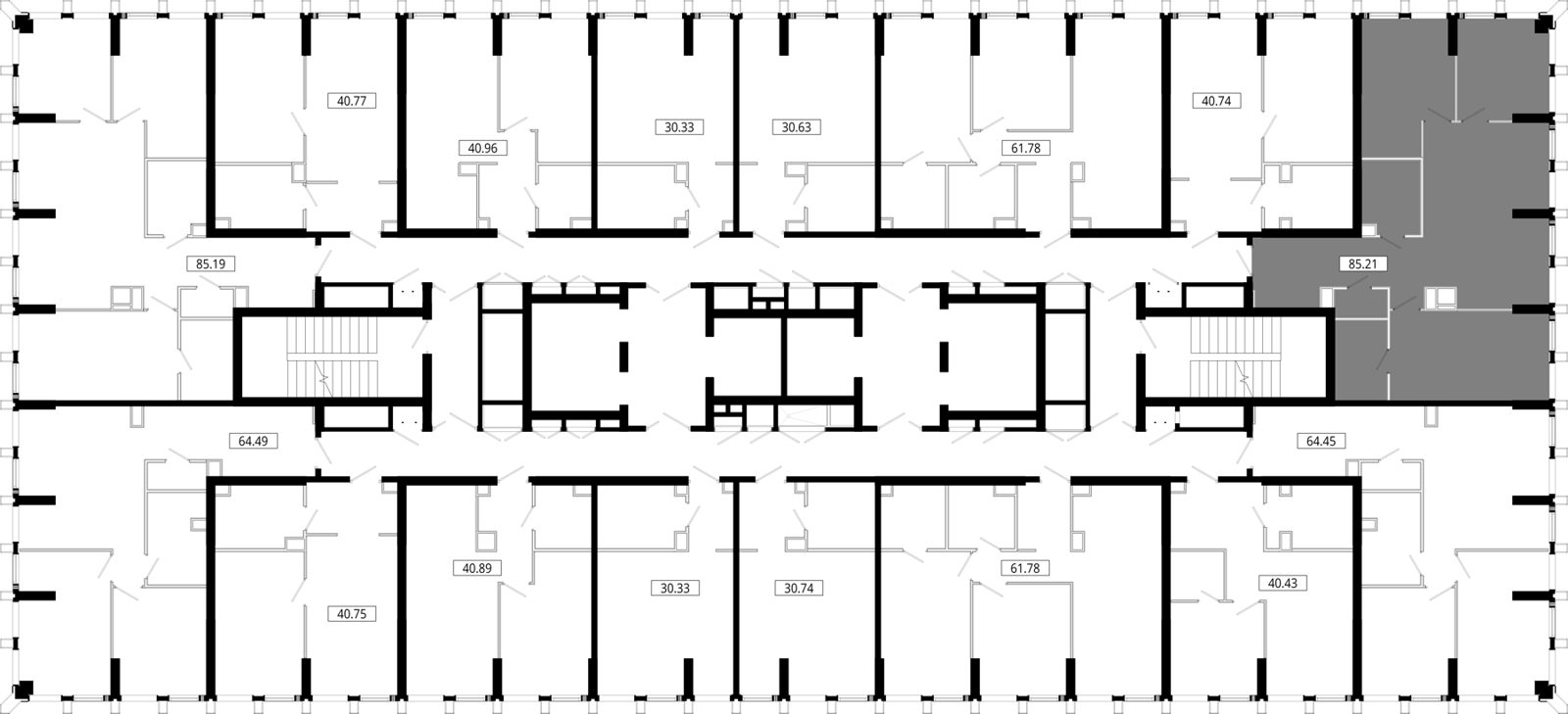 3-комнатная квартира, 85,4 м² — фото 2