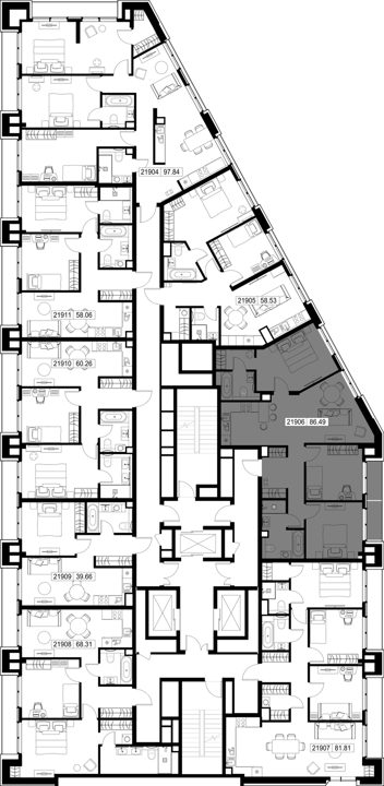 3-комнатная квартира, 86,5 м² — фото 2