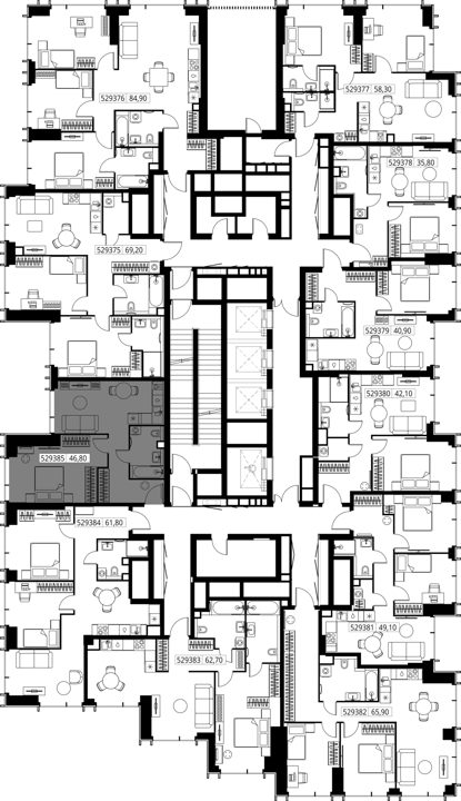 1-комнатная квартира, 46,8 м² — фото 2