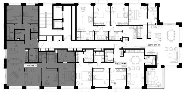 4-комнатная квартира, 143,8 м² — фото 2