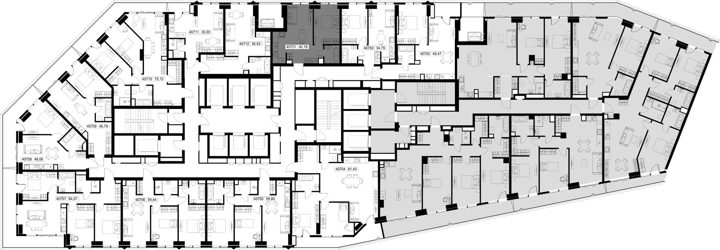 1-комнатная квартира, 40,2 м² — фото 2