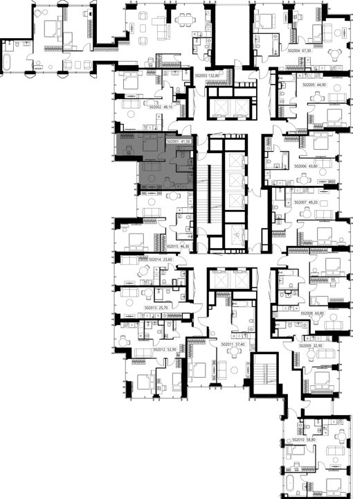 1-комнатная квартира, 41,5 м² — фото 2