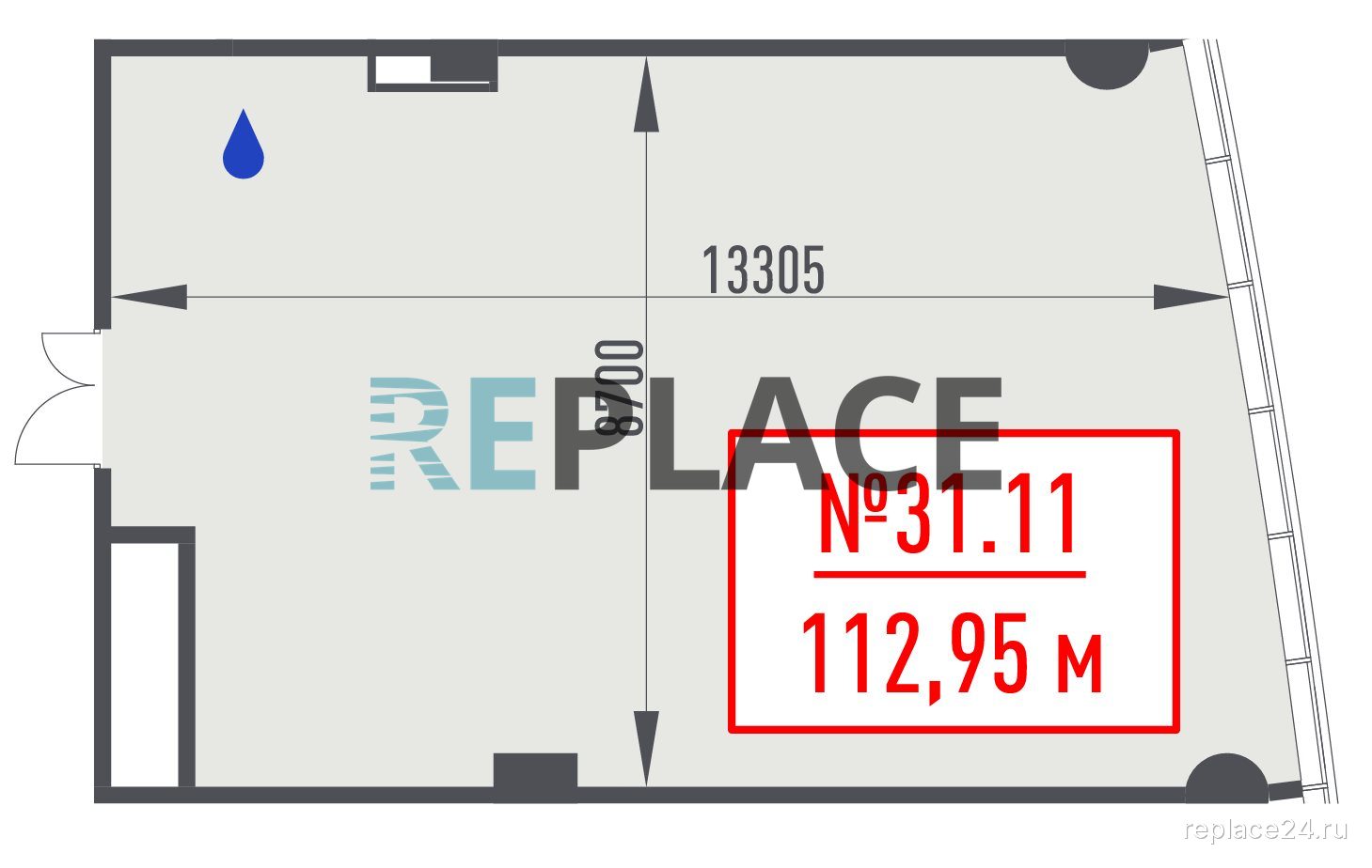 Офис, 113 м²
