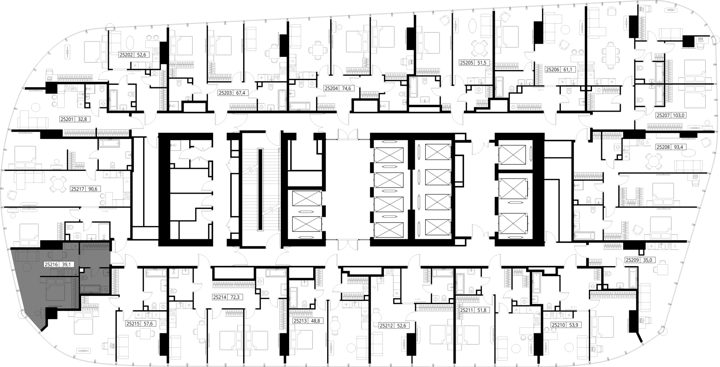 1-комнатная квартира, 39,1 м² — фото 2