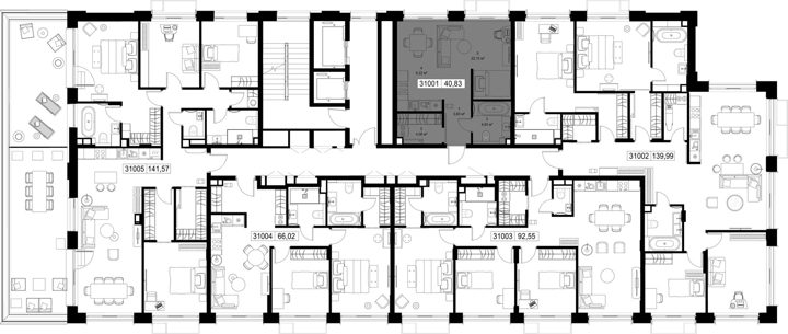 1-комнатная квартира, 40,8 м² — фото 2