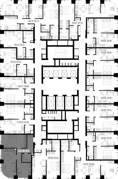 2-комнатная квартира, 60,3 м² — фото 2