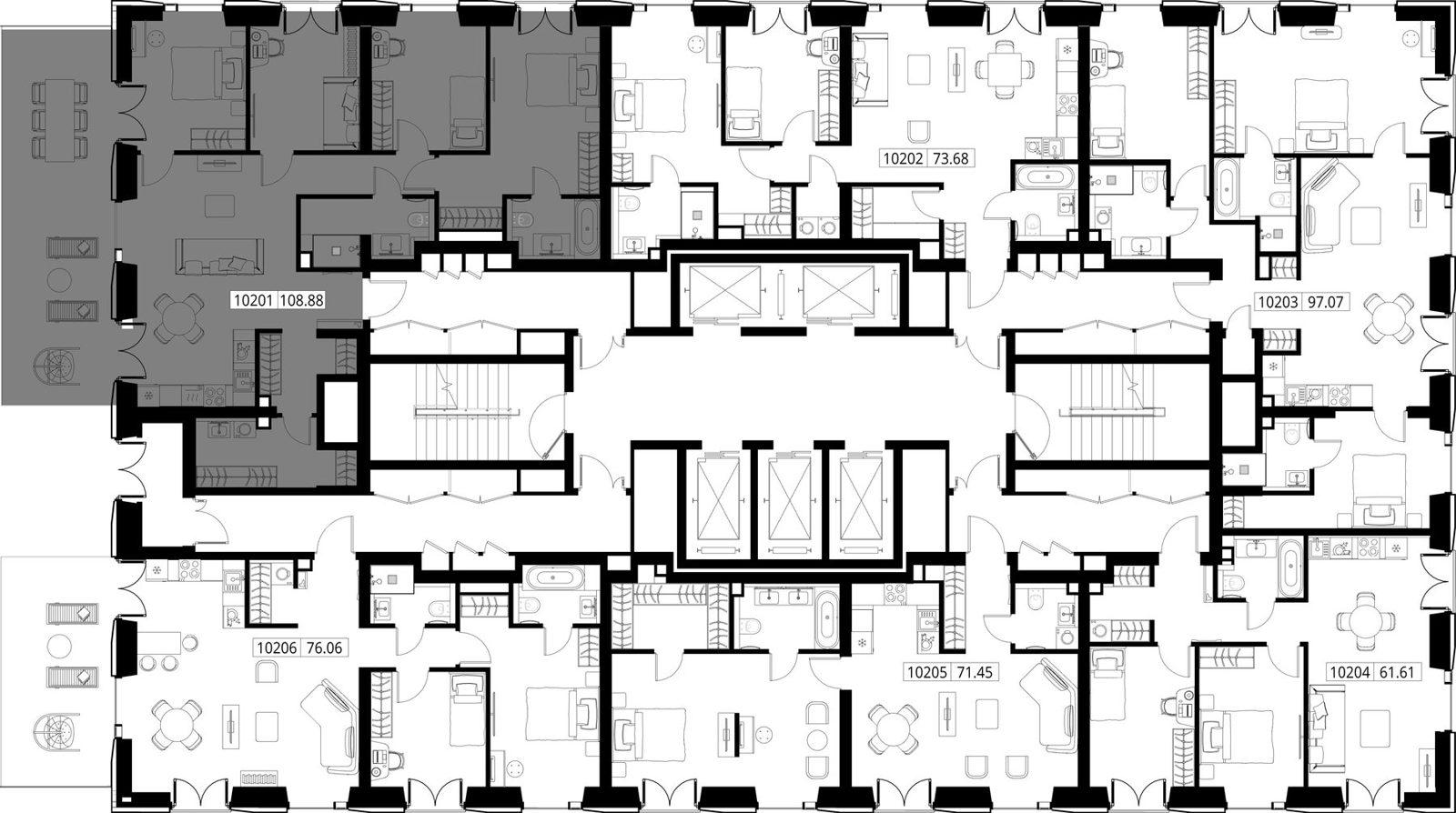4-комнатная квартира, 120,7 м² — фото 2