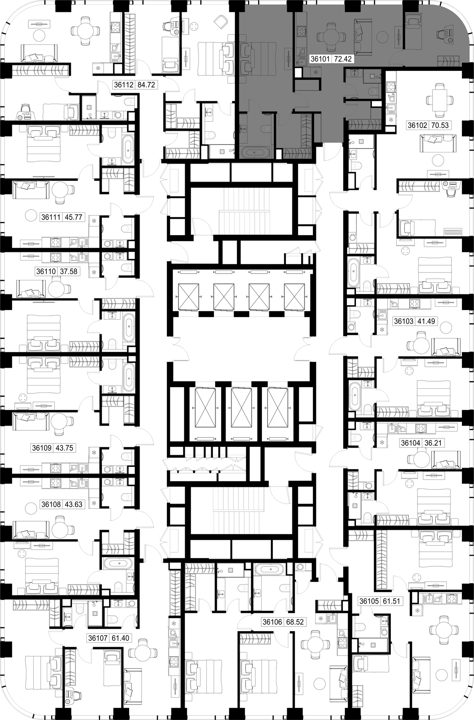 2-комнатная квартира, 72,4 м² — фото 2
