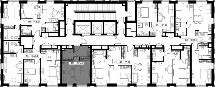 Квартира-студия, 32,4 м² — фото 2