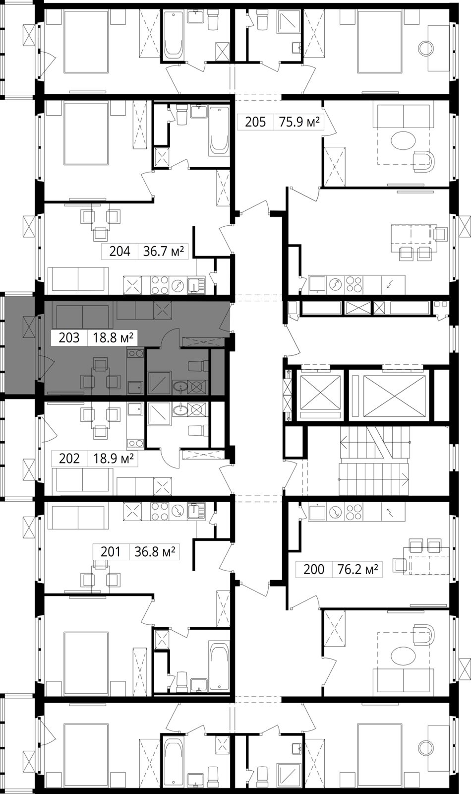 Квартира-студия, 18,8 м² — фото 2