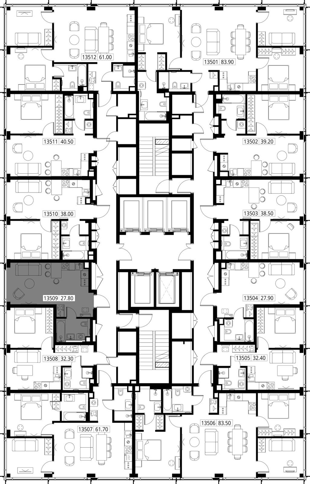 Квартира-студия, 27,8 м² — фото 2