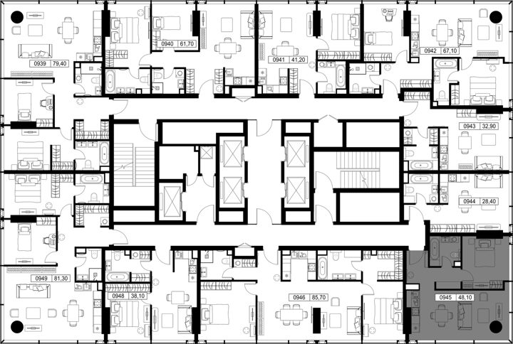 1-комнатная квартира, 48,1 м² — фото 2