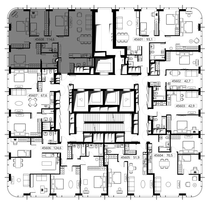 4-комнатная квартира, 114,6 м² — фото 2