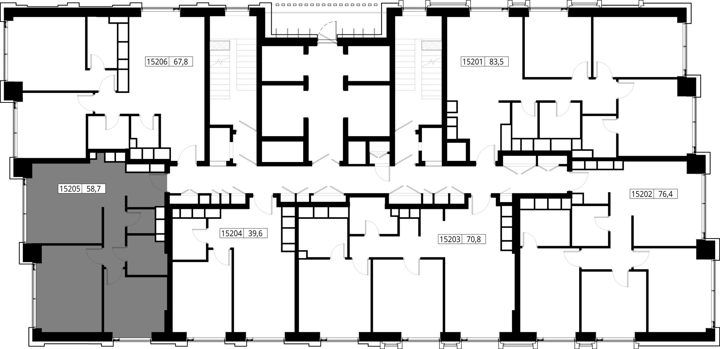 2-комнатная квартира, 58,7 м² — фото 2
