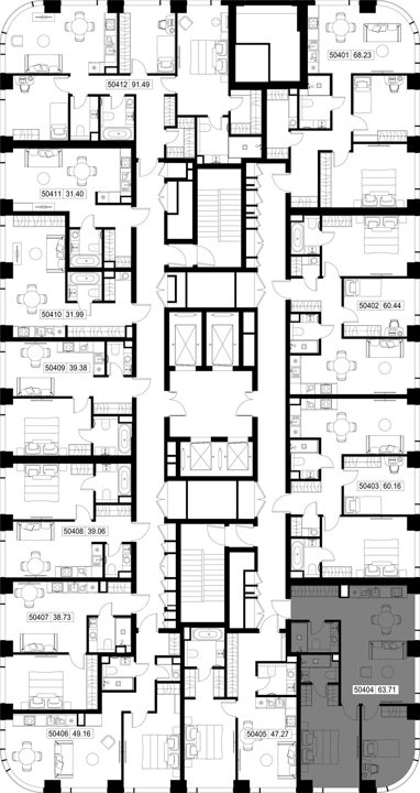 2-комнатная квартира, 63,7 м² — фото 2