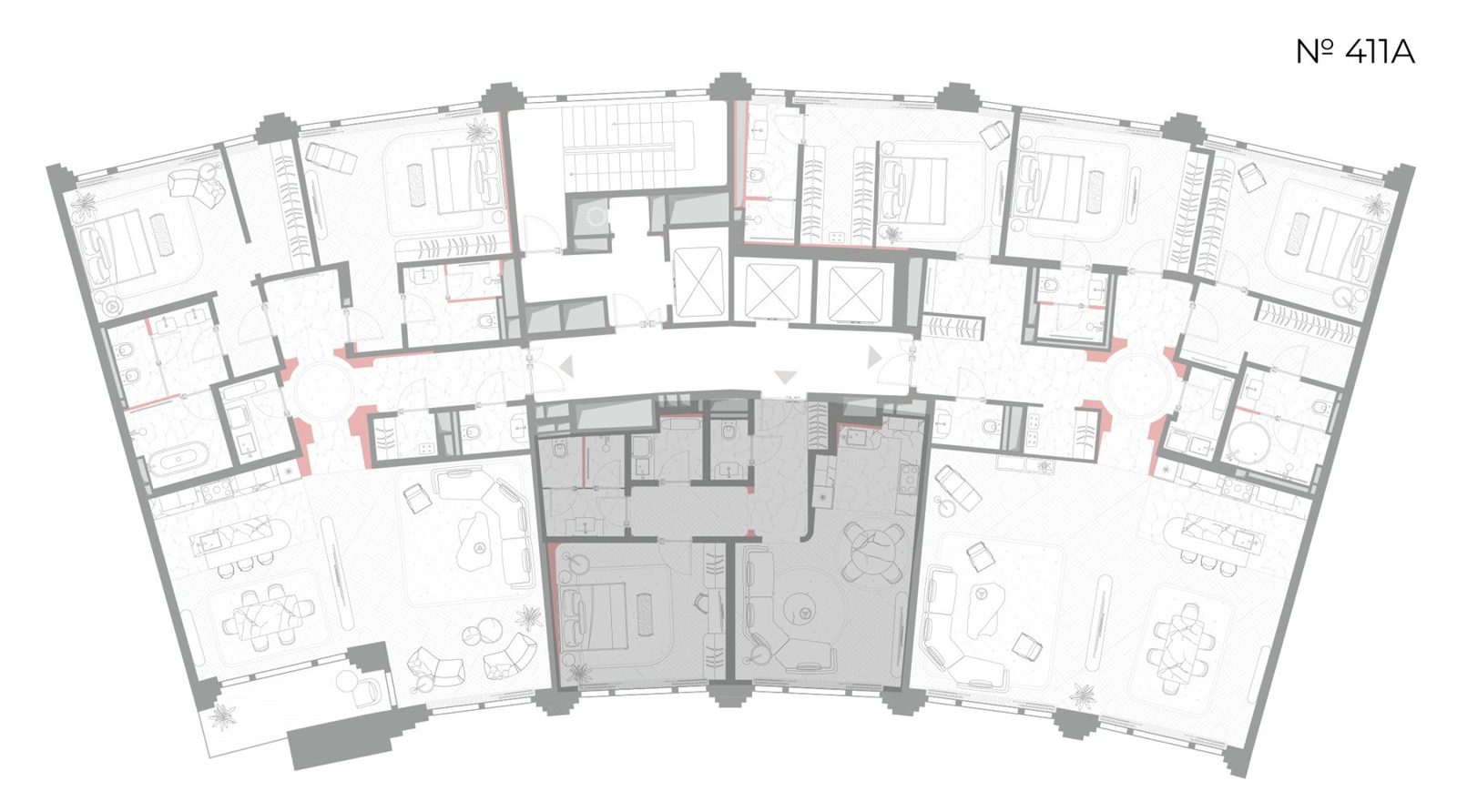 1-комнатная квартира, 74,9 м² — фото 2