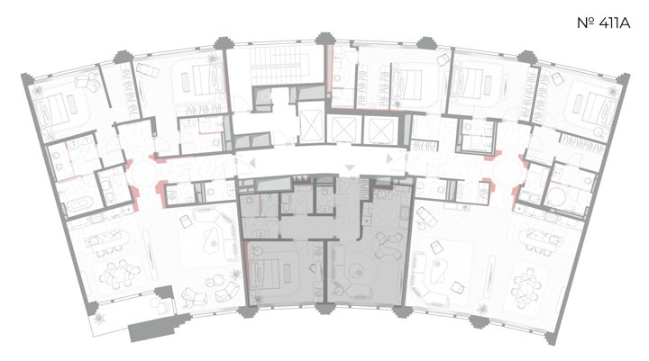 1-комнатная квартира, 74,9 м² — фото 2