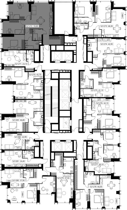 3-комнатная квартира, 93,8 м² — фото 2