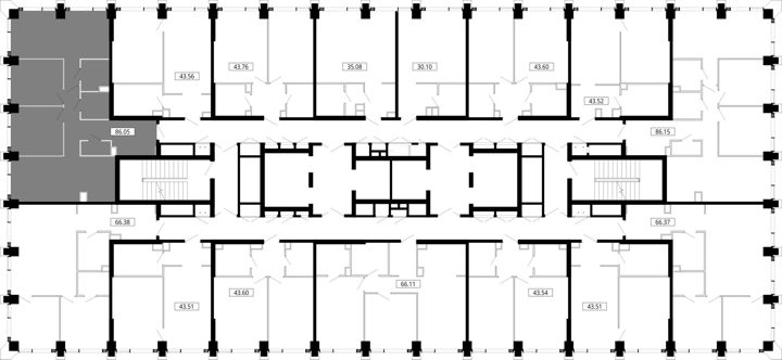 3-комнатная квартира, 85,9 м² — фото 2