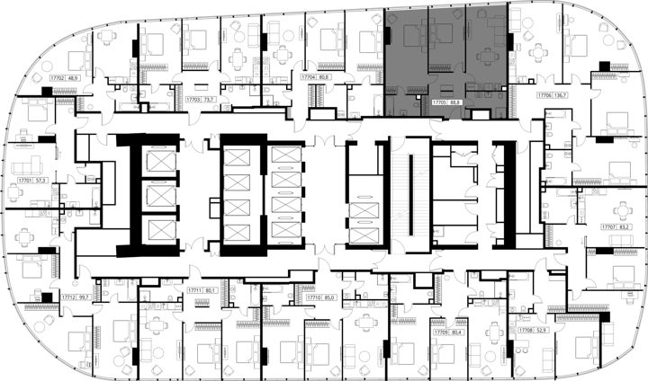 2-комнатная квартира, 88,8 м² — фото 2