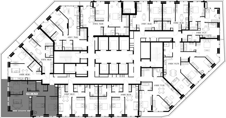 3-комнатная квартира, 84,8 м² — фото 2