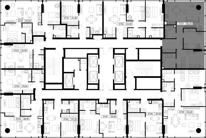 2-комнатная квартира, 80,3 м² — фото 2