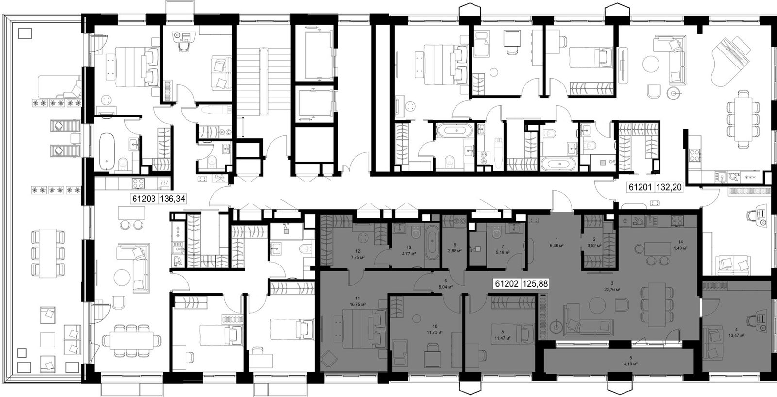 4-комнатная квартира, 125,9 м² — фото 2