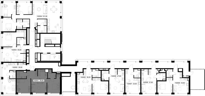 2-комнатная квартира, 59,8 м² — фото 2