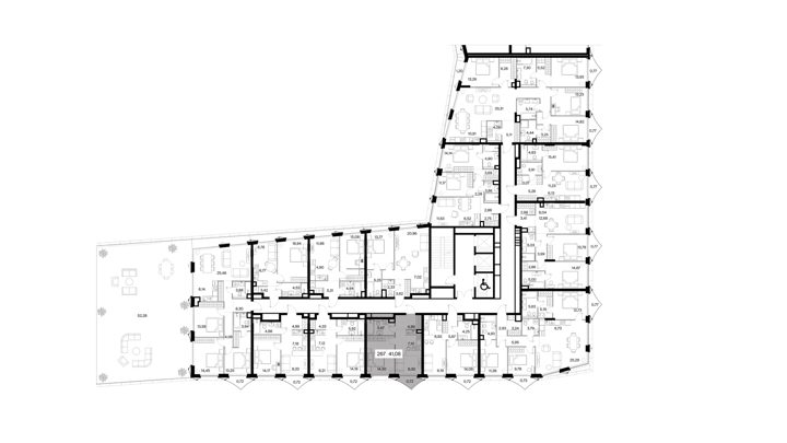 1-комнатная квартира, 41,1 м² — фото 2