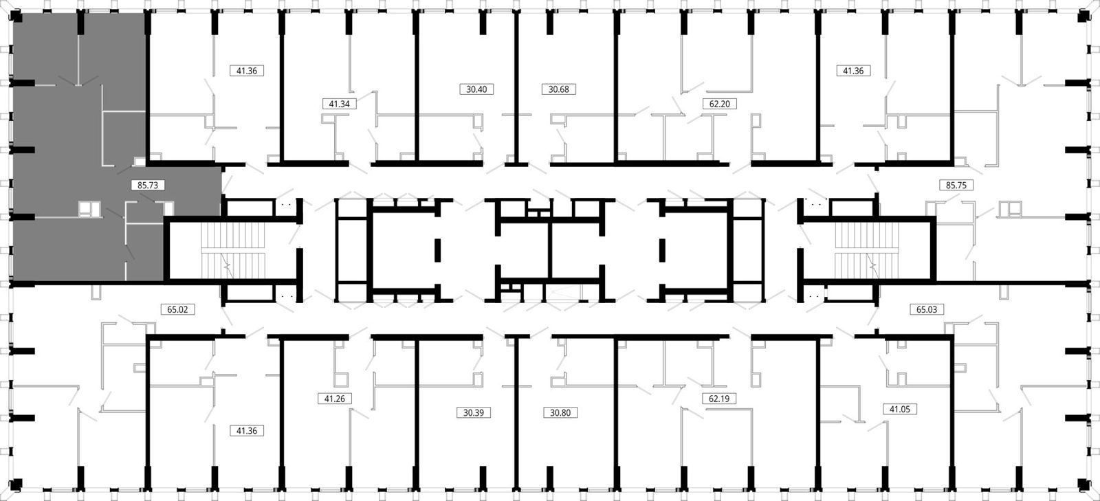 3-комнатная квартира, 86,3 м² — фото 2