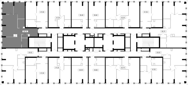 3-комнатная квартира, 86,3 м² — фото 2