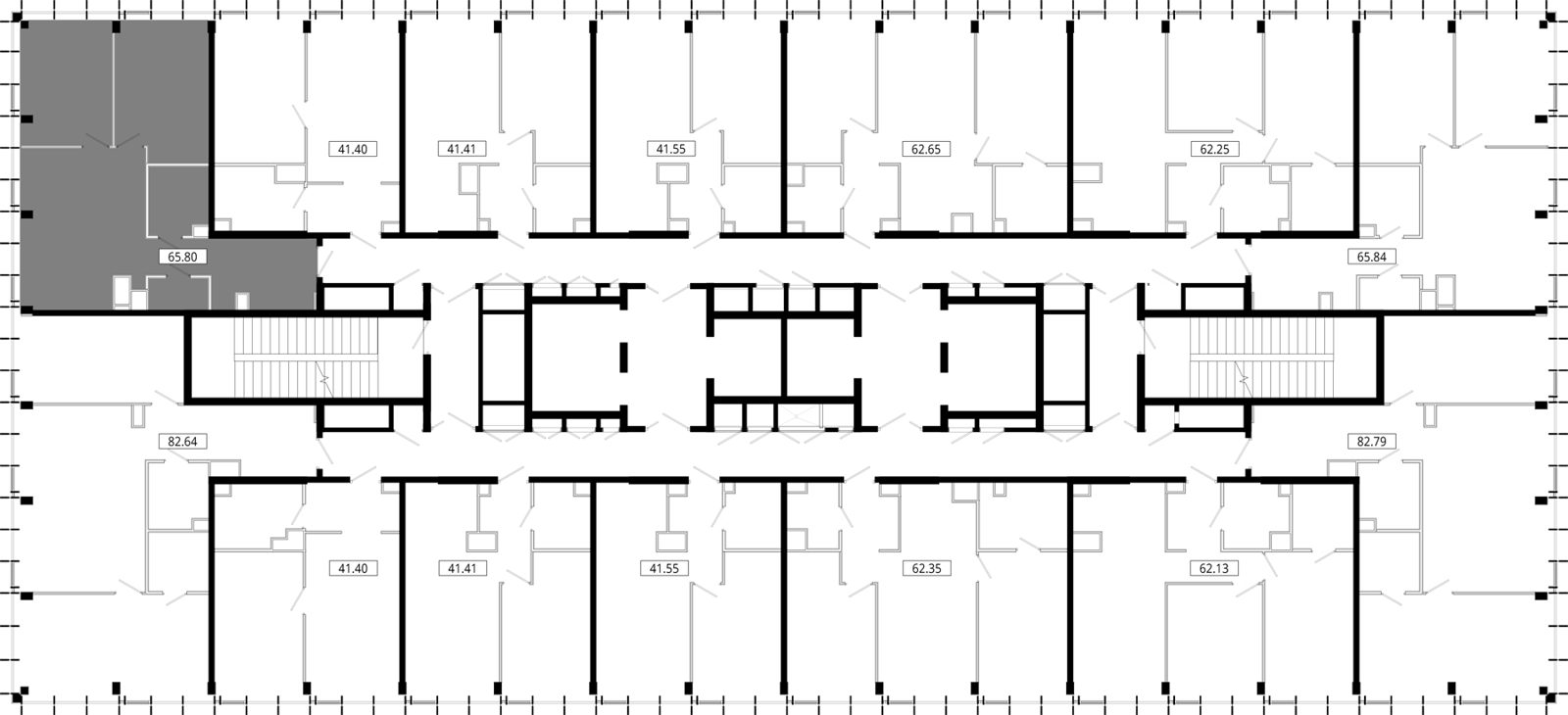 2-комнатная квартира, 66 м² — фото 2