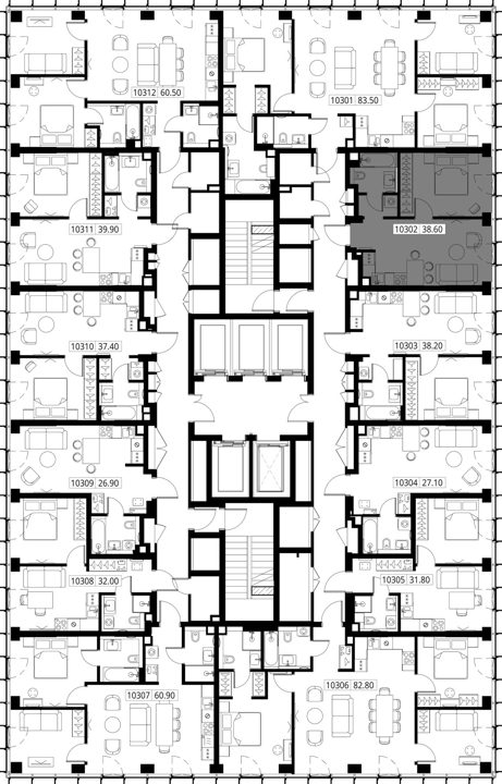1-комнатная квартира, 38,6 м² — фото 2