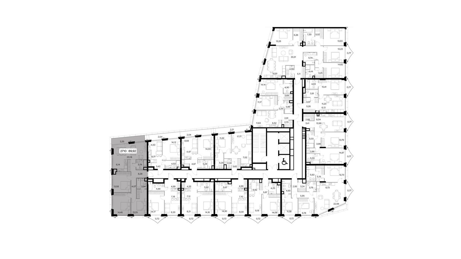 3-комнатная квартира, 89,9 м² — фото 2