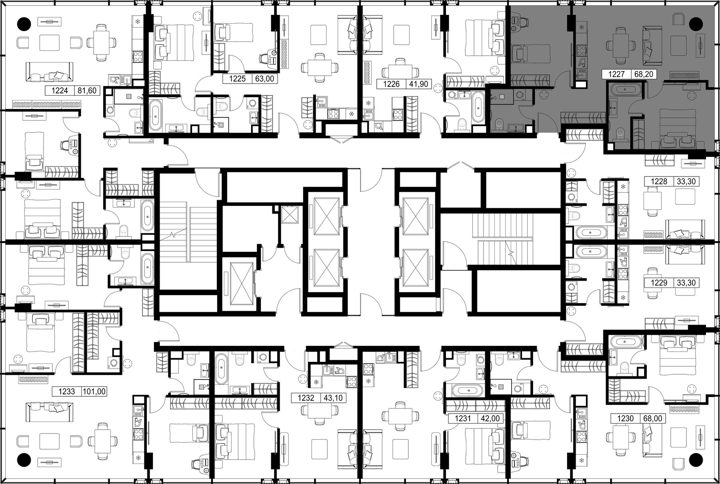 2-комнатная квартира, 68,2 м² — фото 2