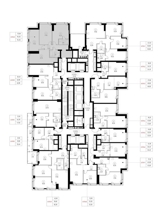 3-комнатная квартира, 96,7 м² — фото 2