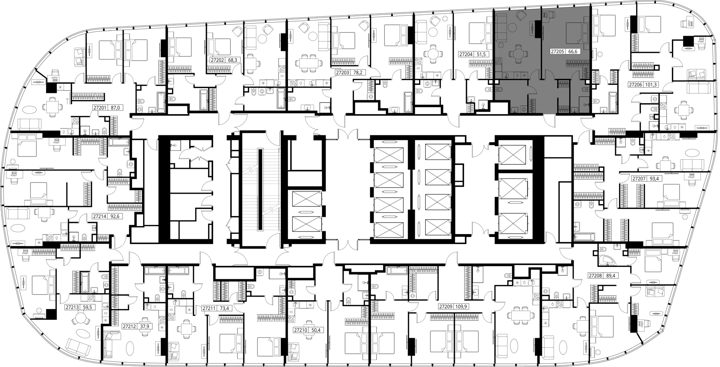 1-комнатная квартира, 66,6 м² — фото 2