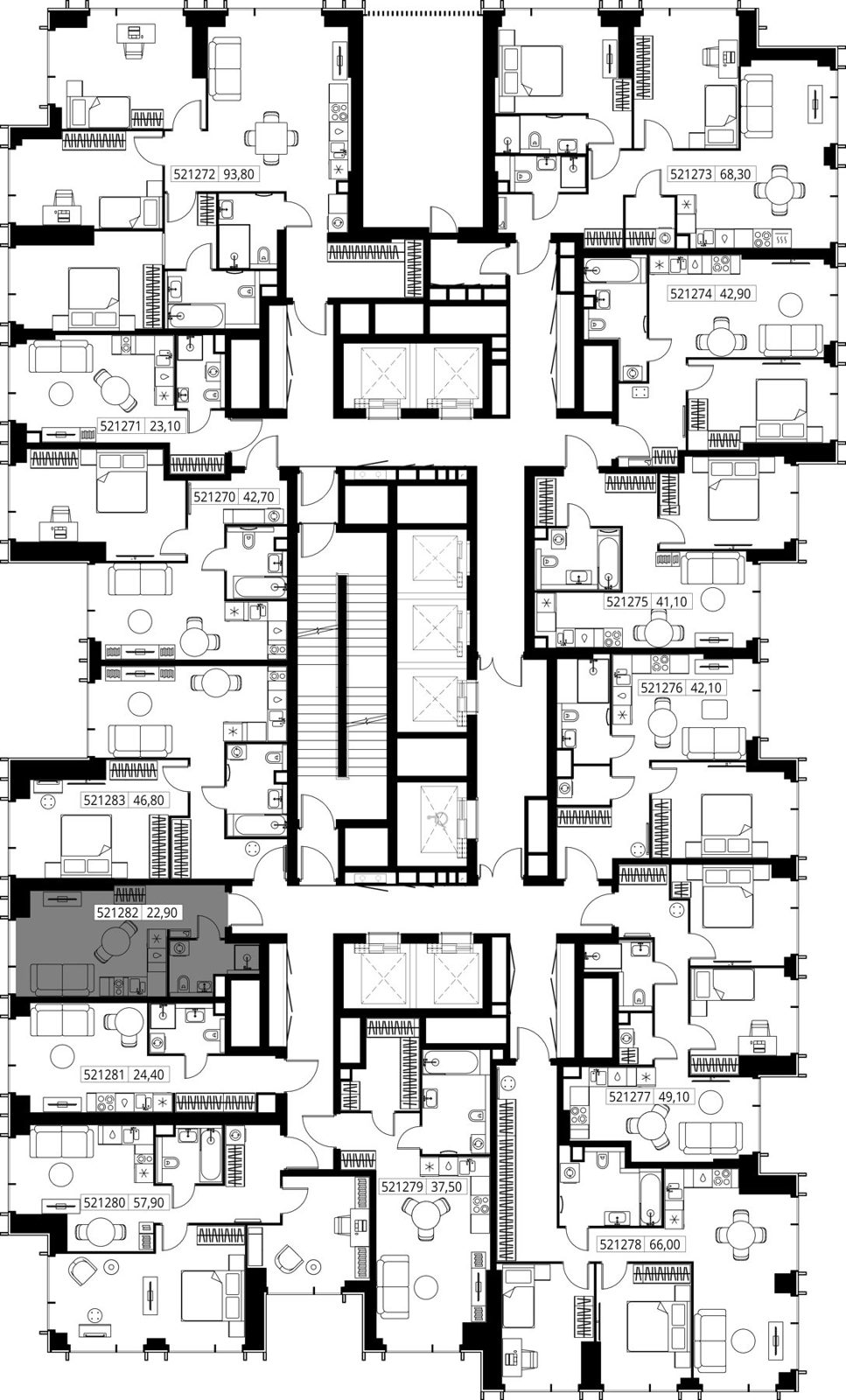 Квартира-студия, 22,9 м² — фото 2