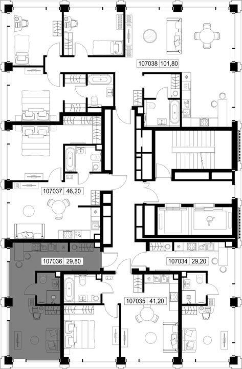 Квартира-студия, 29,8 м² — фото 2