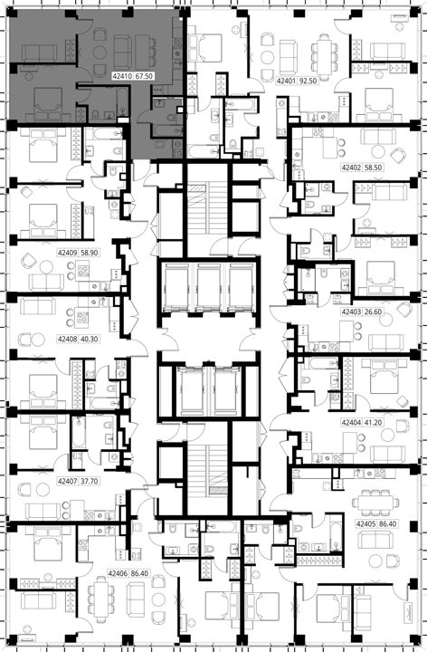2-комнатная квартира, 67,5 м² — фото 2